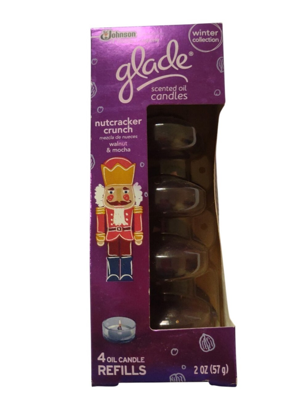 Glade Nutcracker Crunch Scented Oil Candle Refills - 4 Pack Discontinued